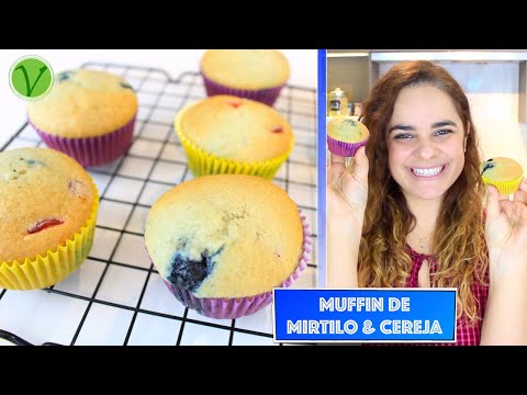 Vídeo: Como Fazer Muffins De Cereja