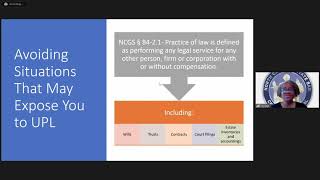 Ethics for Paralegals by Joy Belk, NCCP, Assistant Director of Paralegal Certification, NC Bar Ass'n