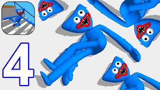 Fall Break - Gameplay Walkthrough Part 4 All Levels 1-10 Huggy Wuggy & Among Us Skin (Android,iOS) screenshot 5