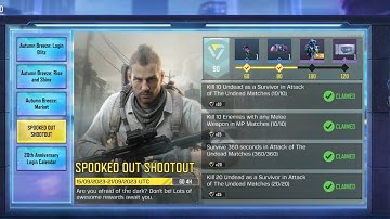 CODM How To Kill 20 Undead as a Survivor in Attack of The Undead Matches Task Complete 💯✅.