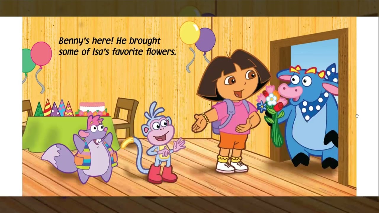 A Surprise Party - Dora the Explorer Read Aloud - YouTube