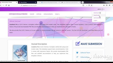 how to use quicksubmit plugin OJS by openjournaltheme