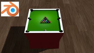 How to Make a Pool Table Simulation Using Physics in Blender | Beginner 3D Modeling Tutorial screenshot 5