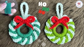 Very Very Easy‼️🎄  / Crochet Christmas Wreath