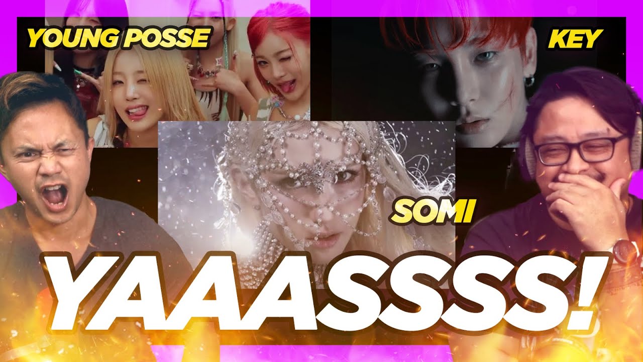 Aug Comebacks! KEY 'HUNTER' + JEON SOMI 'CLOSER' + YOUNG POSSE 'FREESTYLE' MV REACTION.