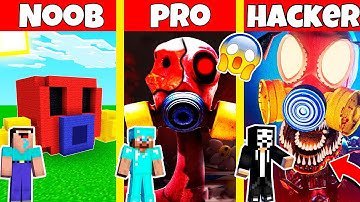 POPPY PLAYTIME CHAPTER 3 GAS MASK HOUSE BUILD CHALLENGE - NOOB vs PRO vs HACKER / Animation