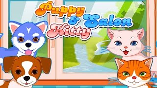 Pets Puppy & Kitty Salon Wash Up and Dress Up Game for Little Kids screenshot 4