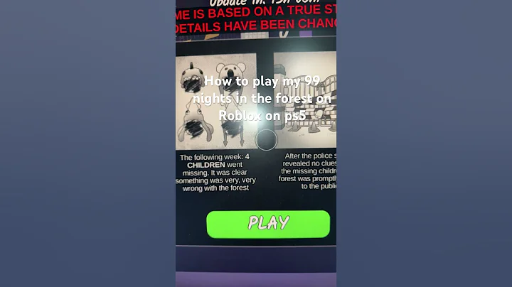 How to play my 99 nights in the forest on Roblox on ps5