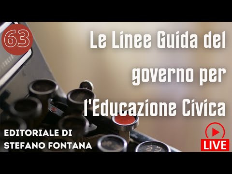 Le Linee Guida del governo per l'Educazione Civica