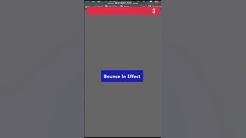 Bounce In Effect Using CSS 🔥🔥 #shorts