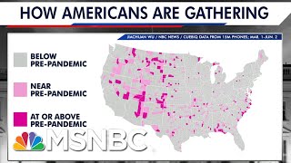 Data Shows Many Americans Moving Around Like There's No Pandemic | The 11th Hour | MSNBC