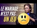 LE MARIAGE N’EST PAS UN JEU| Pasteur Joëlle Gloria Kabasele