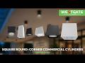 Westgate MFG Lighting | Square Round-Corner Commercial Cylinders | CMCSR Series