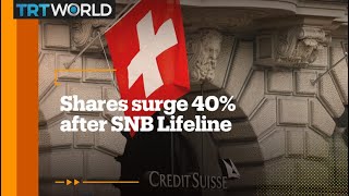 Credit Suisse surges 40% after $54B lifeline by Swiss National Bank