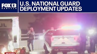 US National Guard deployment update in Oregon, Chicago and California.