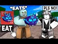 Eating kitsune fruit infront of scammers in roblox blox fruits