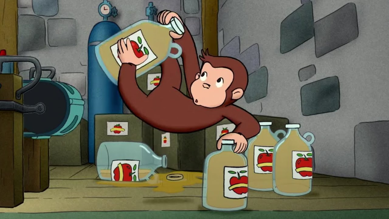 Georges le Petit Singe 🐵 Georges À l'Usine de Pommes 🐵Saison 1  🐵Dessin Animé 🐵Animation Enfant