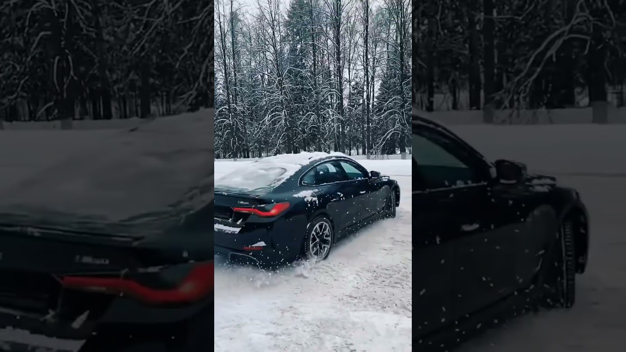 Морозные «пончики» от электрического BMW! 