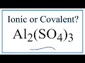 Aluminum Sulfate and Ionic Bonds
