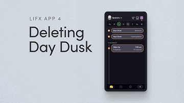 How To Delete a Day Dusk Schedule In The LIFX App