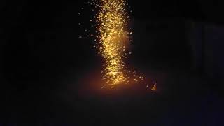 Cracking sky shot with double sound