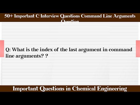 MCQ Questions C Interview Questions Command Line Arguments with Answers