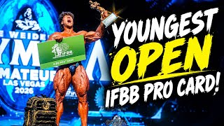 YOUNGEST OPEN IFBB PRO CARD!