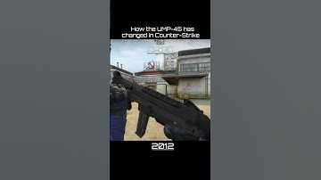 How the UMP-45 has changed in Counter-Strike #cs #cs16 #cssource #csgo #cs2 #retrogaming #cshistory