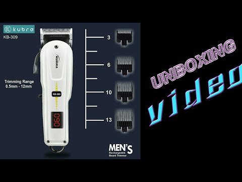Kubra KB 309 Professional Cordless Rechargeable Led Display Hair Clipper I Shorts