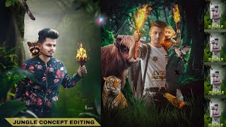 New Jungle Concept Photo Editing || PicsArt Jungle Photo Editing Tutorial || DJ Photo Editing screenshot 5
