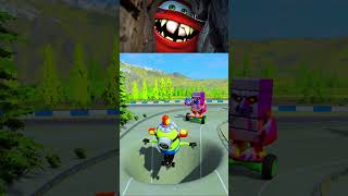 Lightning McQueen and Zombie Truck Monster Vs Impossible Deep Pit BeamNG.Drive