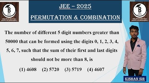The number of different 5 digit numbers greater than 50000 that can be formed using the digits 0, 1,