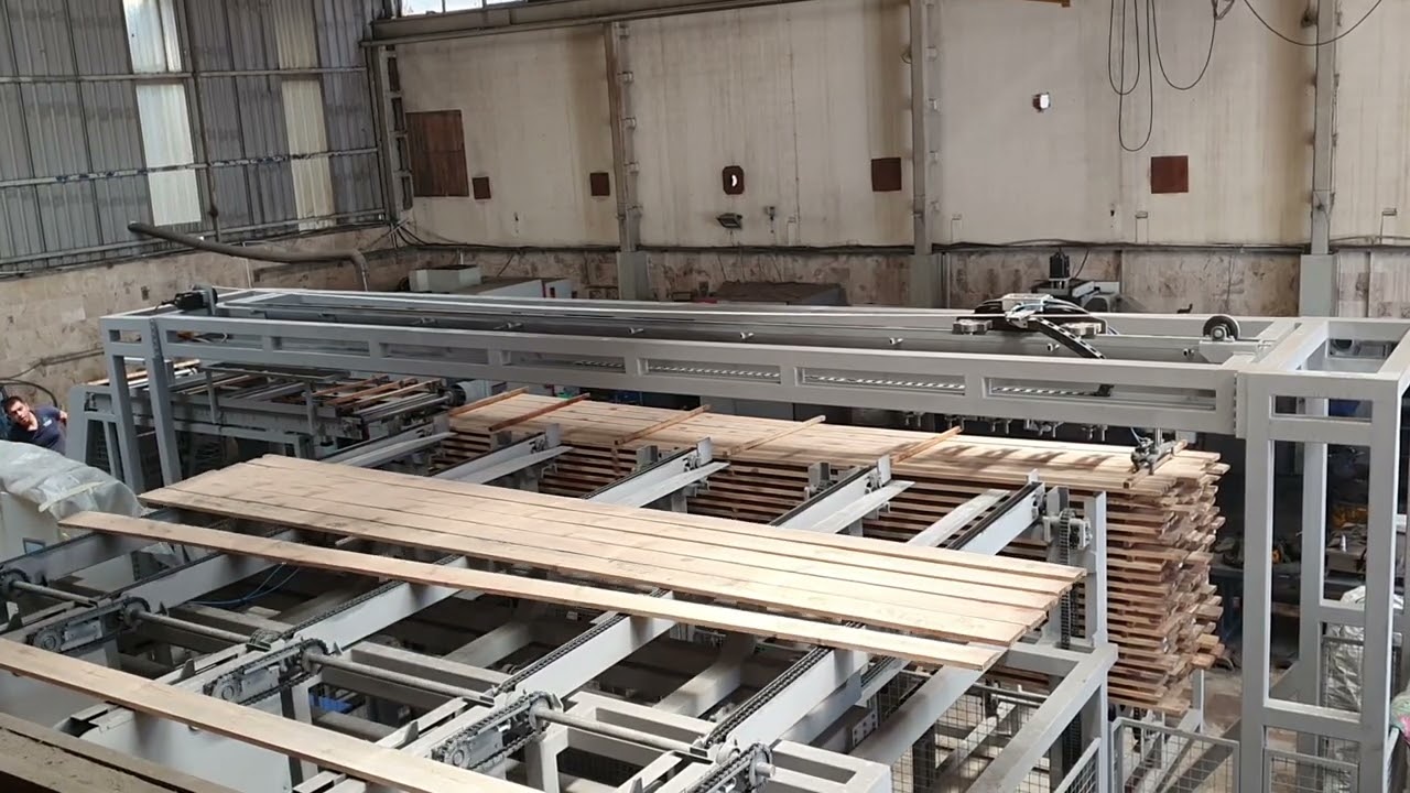 Automatic wood stacker machine  , otomatik ahşap istifleme makinası , ağaç makinaları, DİMAN MAKİNA