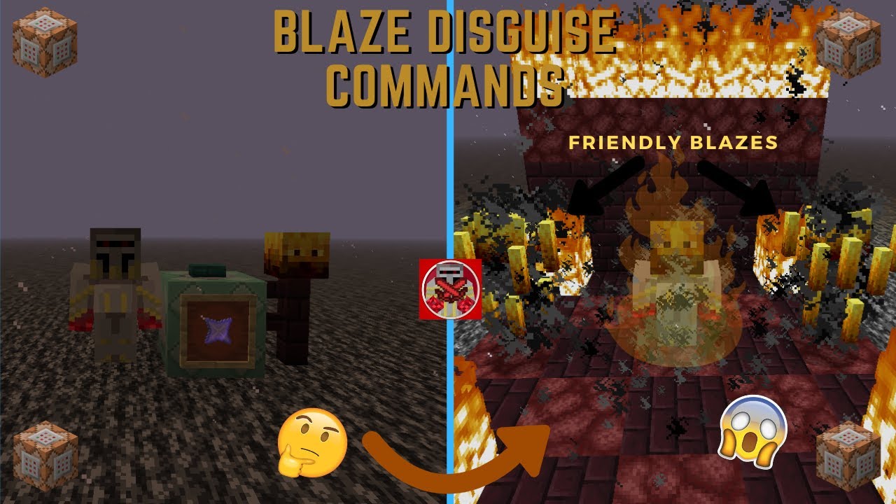 Command Block Tutorial 102 Blaze Disguise Commands in Minecraft (1.16