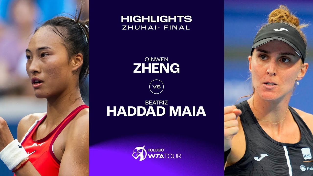 Zheng Qinwen vs. Beatriz Haddad Maia | 2023 Zhuhai Final | WTA Match Highlights