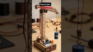 Arduino Nano Controlled Tower Crane using Servo Motors (DIY School Project)