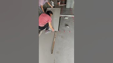 Tile adhesive mixing process  Good tools make work easy