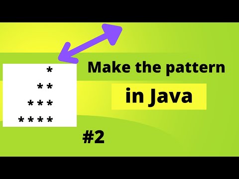 Java Pattern Program #2 || Java Pattern Code