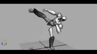 Maya animation kick