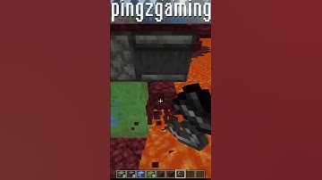 How to build an automatic basalt bridge on Nether! #shorts