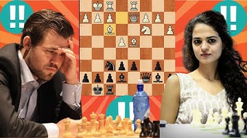 Super Hero Magnus carlsen vs Tania sachdev 48