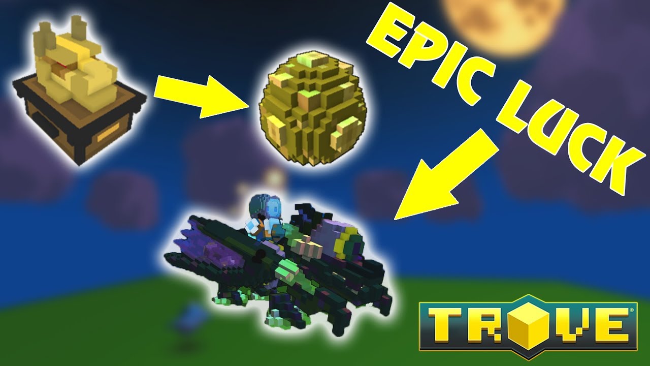 GOLDEN DRAGON EGG - Trove Opening Greater Dragon caches first time (as f2p player)