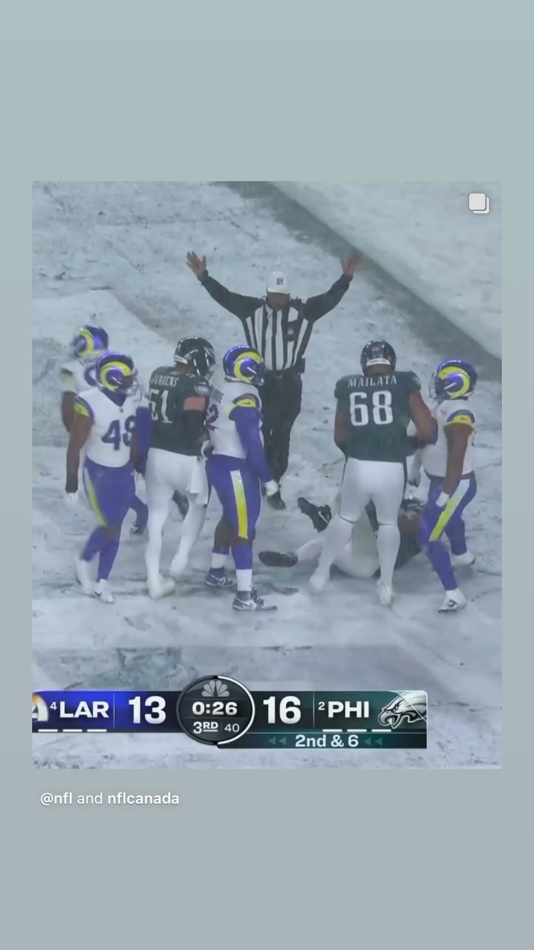 That’s a safety #hoodnews #eagles #jalenhurts #larams #NFL #football #sports #omg #how #wow #safety