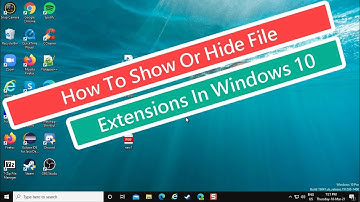 How to Show or Hide File Extensions in Windows 10