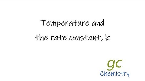 Effect of Temperature on k