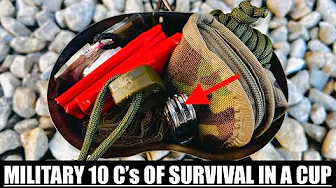 Military 10 C's of Survival in a Cup!