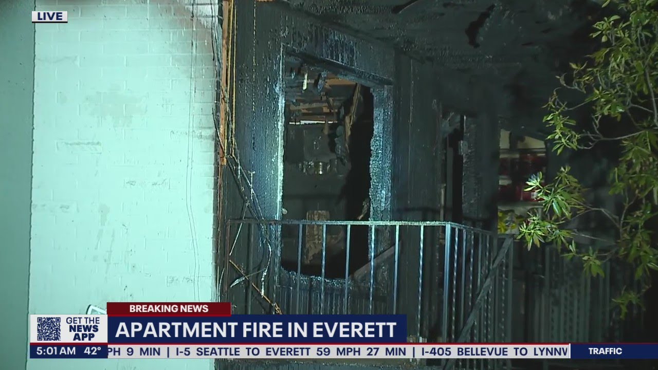 1 injured in Everett apartment fire | FOX 13 Seattle - YouTube