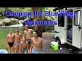 Camping in the Blue Ridge Mountains - Moonshine Creek Campground - Midnight Hole Waterfall - Rafting
