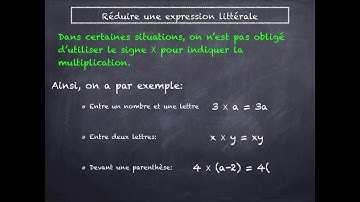 réduire une expression littérale-1