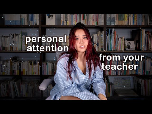 ASMR flirty office hours with your teacher (roleplay)